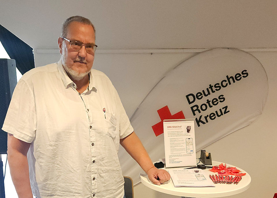 Infostand der DRK Mobilruf