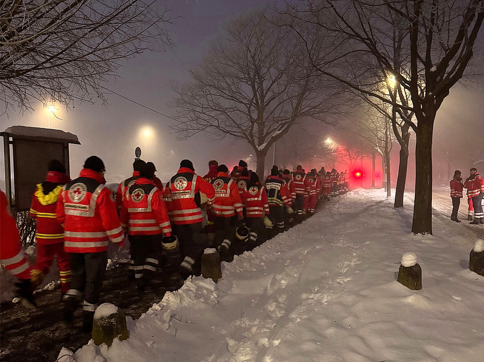 Evakuierung in Wedel aufgrund Bombenentschärfung Bereitschaften bei der Evakuierung wegen Bombenentschärfung