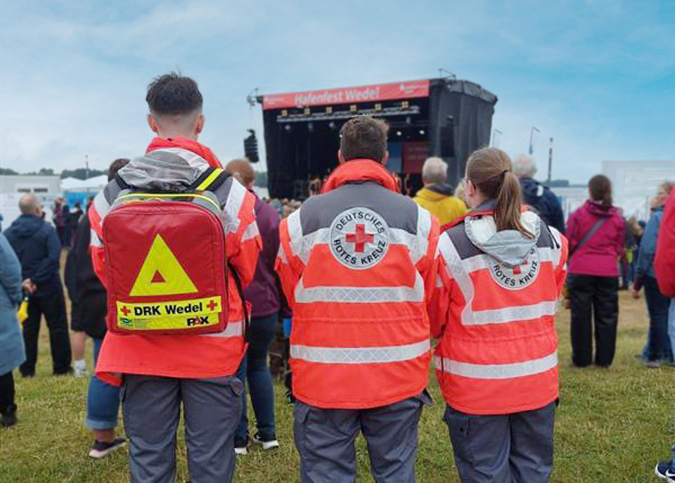 Bereitschaften im Einsatz beim Hafenfest